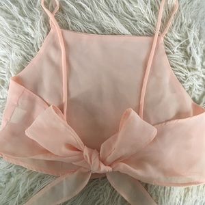 Brandy Melville peach crop top